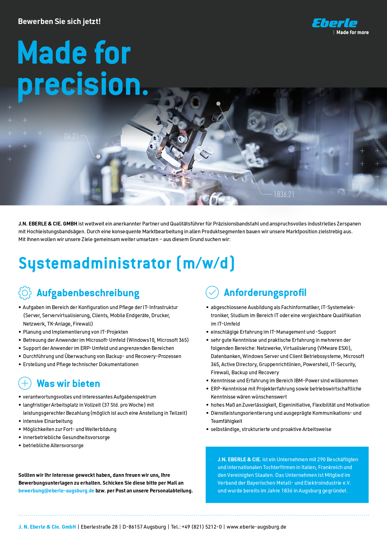 210331_Eberle_Stellenanzeige_Systemadministrator_A4_150DPI_RZ